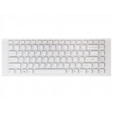 148970261 клавиатура для ноутбука Sony Vaio VPC-EG, VPC-EK, VPCEG1S1R, VPCEG1S1R, VPCEK3S1R, VPCEK2S1R, VPCEK3S1R, PCG 61911V, белая с рамкой, гор. Enter