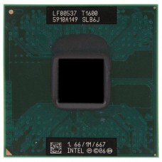 SLB6J процессор для ноутбука Intel Celeron Dual-Core T1600 Socket P 1.66 ГГц с разбора