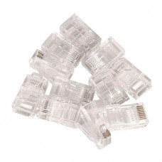 LC-8P8C-001 вилка RJ-45 (3-зубца)  кат.5e, для одножильного кабеля,упаковка 100 штук,Gembird