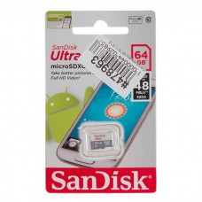 SDSQUNB-064G-GN3MN карта памяти MicroSDXC 64Gb SanDisk Class 10