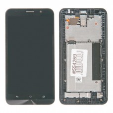 ZE551ML дисплей в сборе с тачскрином и передней панелью для Asus для ZenFone 2 ZE551ML б/у, с разбора, царапины