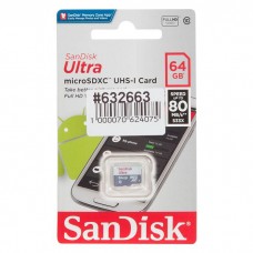 SDSQUNS-064G-GN3MN карта памяти MicroSDXC 64Gb SanDisk Class 10