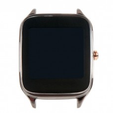 Wi502q дисплей в сборе с тачскрином и рамкой крепления ASUS ZENWATCH 3 SPARROW-1A Wi502q панель черная,обод светло-стальной