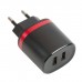 6957531085348 зарядное устройство BOROFONE BA7A FlashPlug double port charger(EU) в комлекте с кабелем lightning, черный 6957531085348 зарядное устройство BOROFONE BA7A FlashPlug double port charger(EU) в комлекте с кабелем lightning, черный
