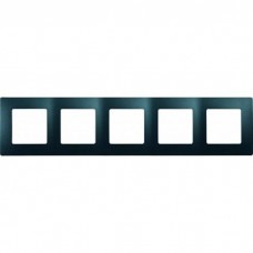 672585 рамка 5 постов ETIKA, цвет антрацит 672585 упаковка 2 шт